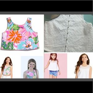 lot lilly pulitzer for target small 6/6x crop tops